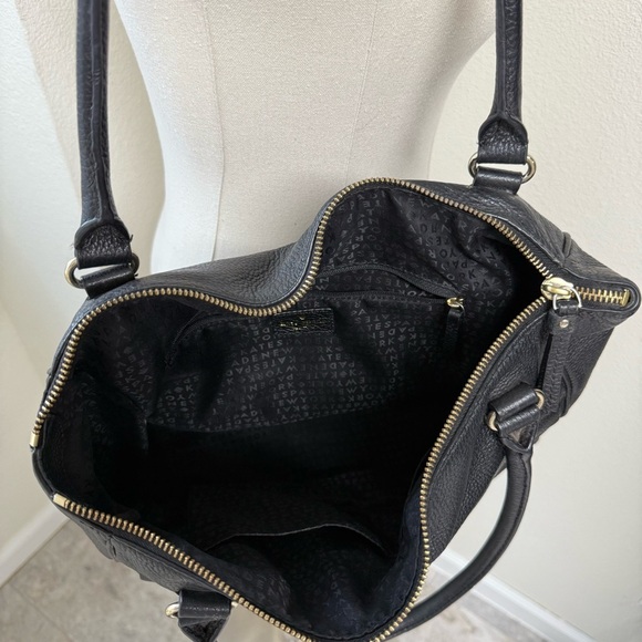 Kate Spade Women’s Grant Park Shelby Black Pebbled Leather Shoulder Bag - Picture 2 of 7